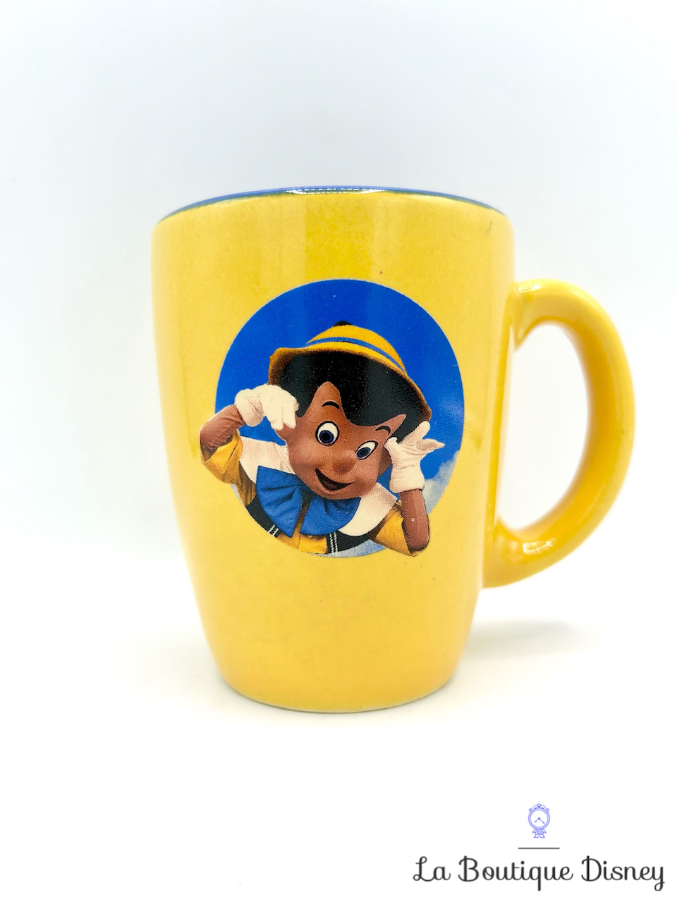 tasse-pinocchio-disneyland-paris-mug-disney-esso-jaune-vintage-1