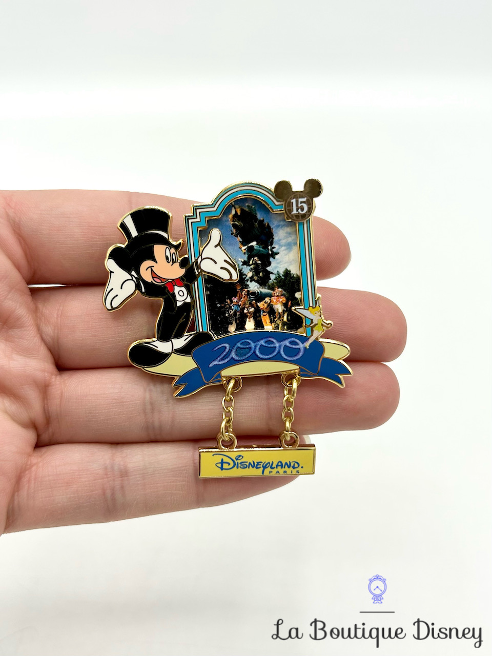 Pin 2000 Édition limitée 547/900 Disneyland Paris 2007 Through the Years Series ImagiNations parade Mickey and Tinker Bell 57974