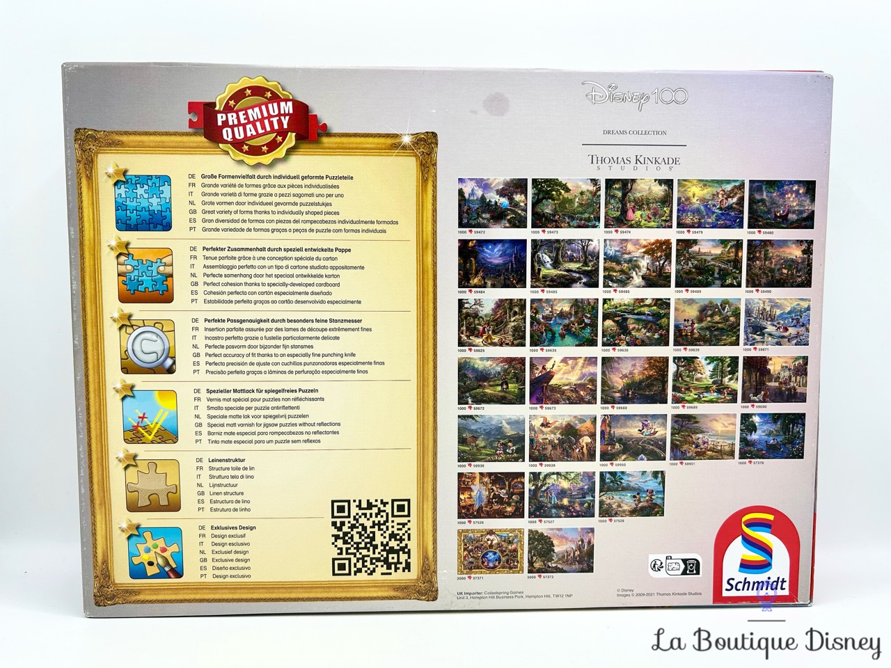 Puzzle 1000 pièces Disney 100 Celebration Mosaic Thomas Kinkade 2023 ...