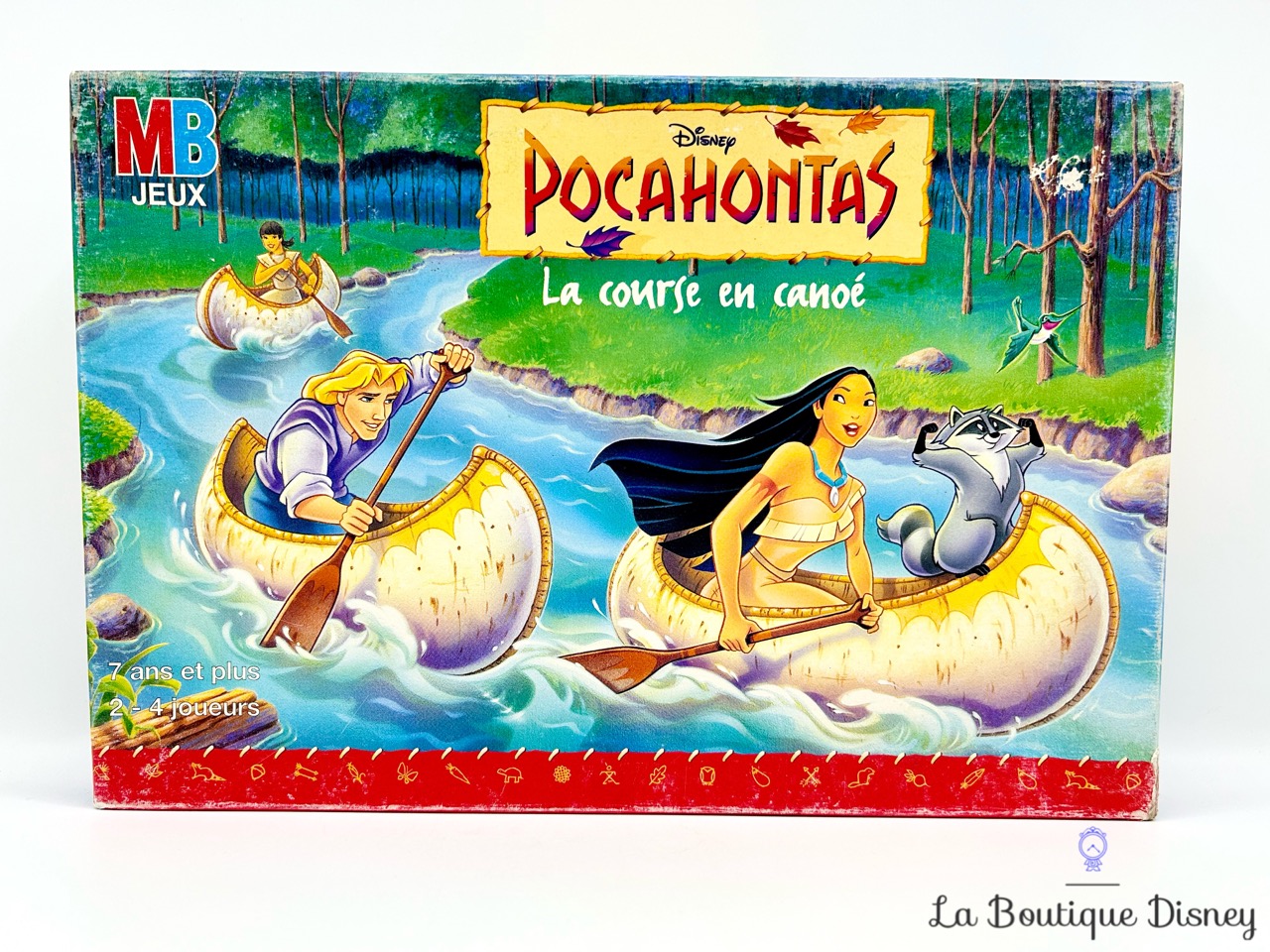 jeu-de-société-pocahontas-la-course-en-canoe-disney-MB-jeux-vintage-0