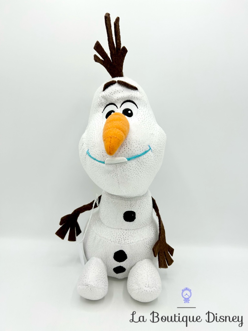 Peluche Olaf La reine des neiges Disney bonhomme de neige brillant 30 cm