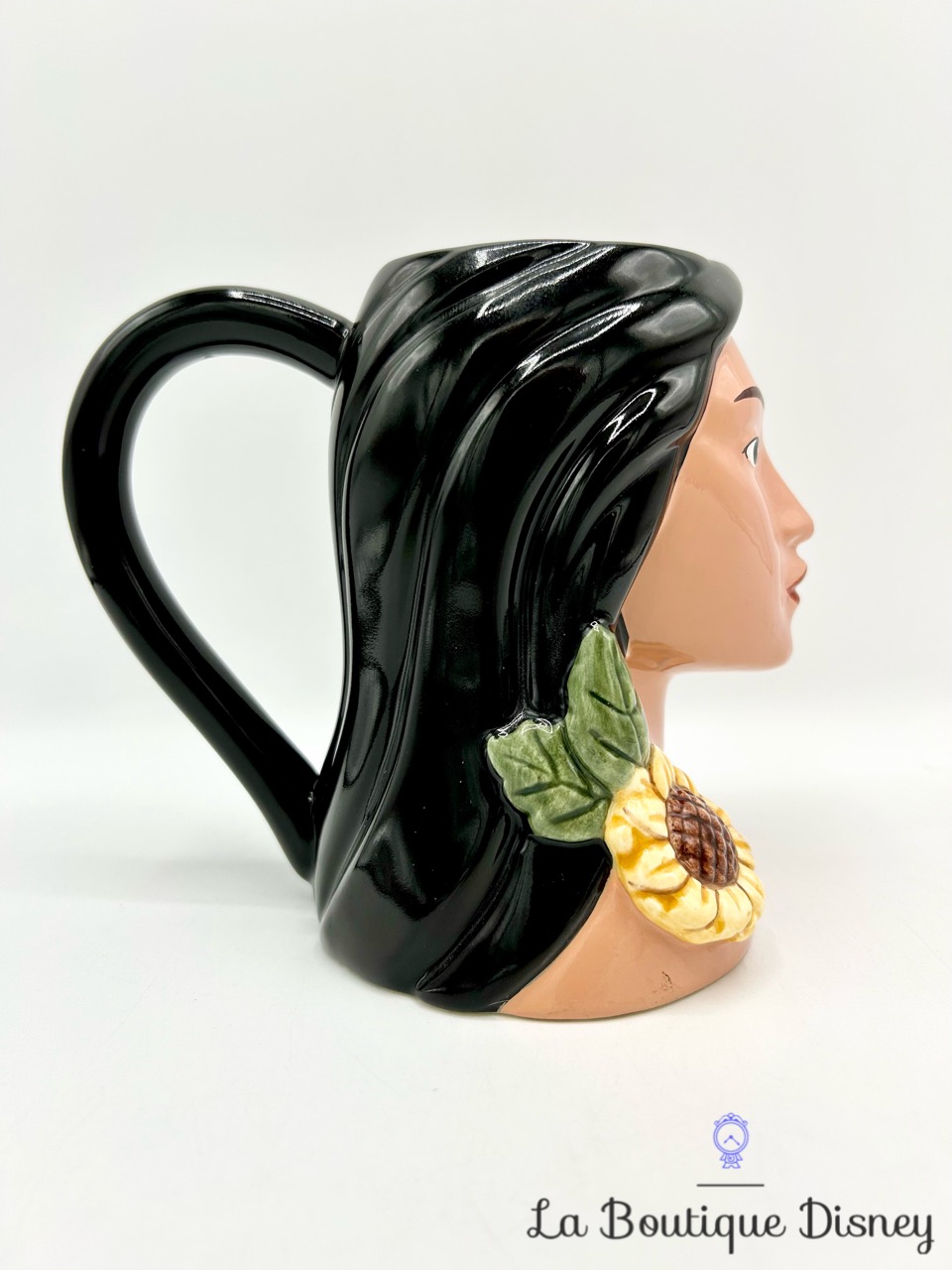 tasse-pocahontas-disney-applause-vintage-RARE-visage-relief-3D-1