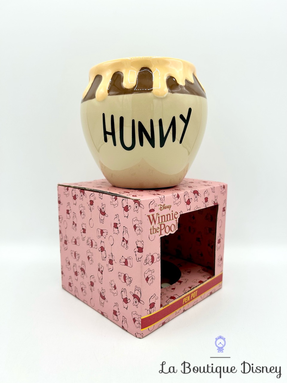 Pot à crayons Winnie l\'ourson Hunny Disney Primark céramique pot de miel stylos bureau