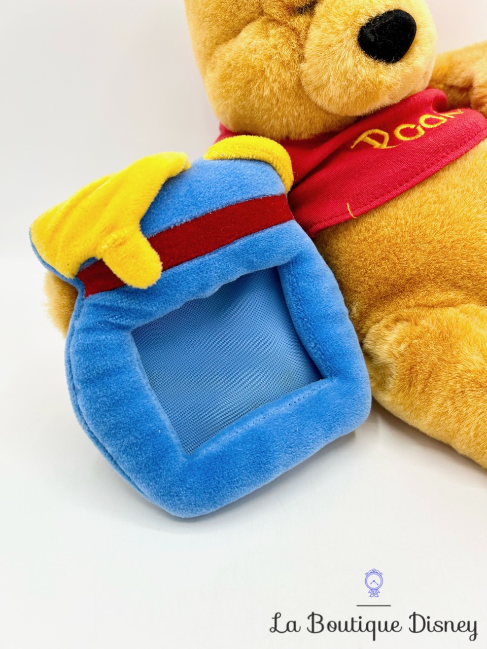 peluche-cadre-winnie-ourson-disney-store-vintage-cadre-pot-miel-bleu-3