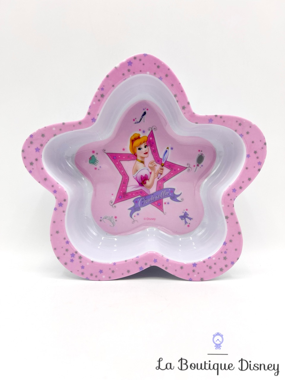 assiette-creuse-cendrillon-cinderella-disney-étoile-rose-plastique-2