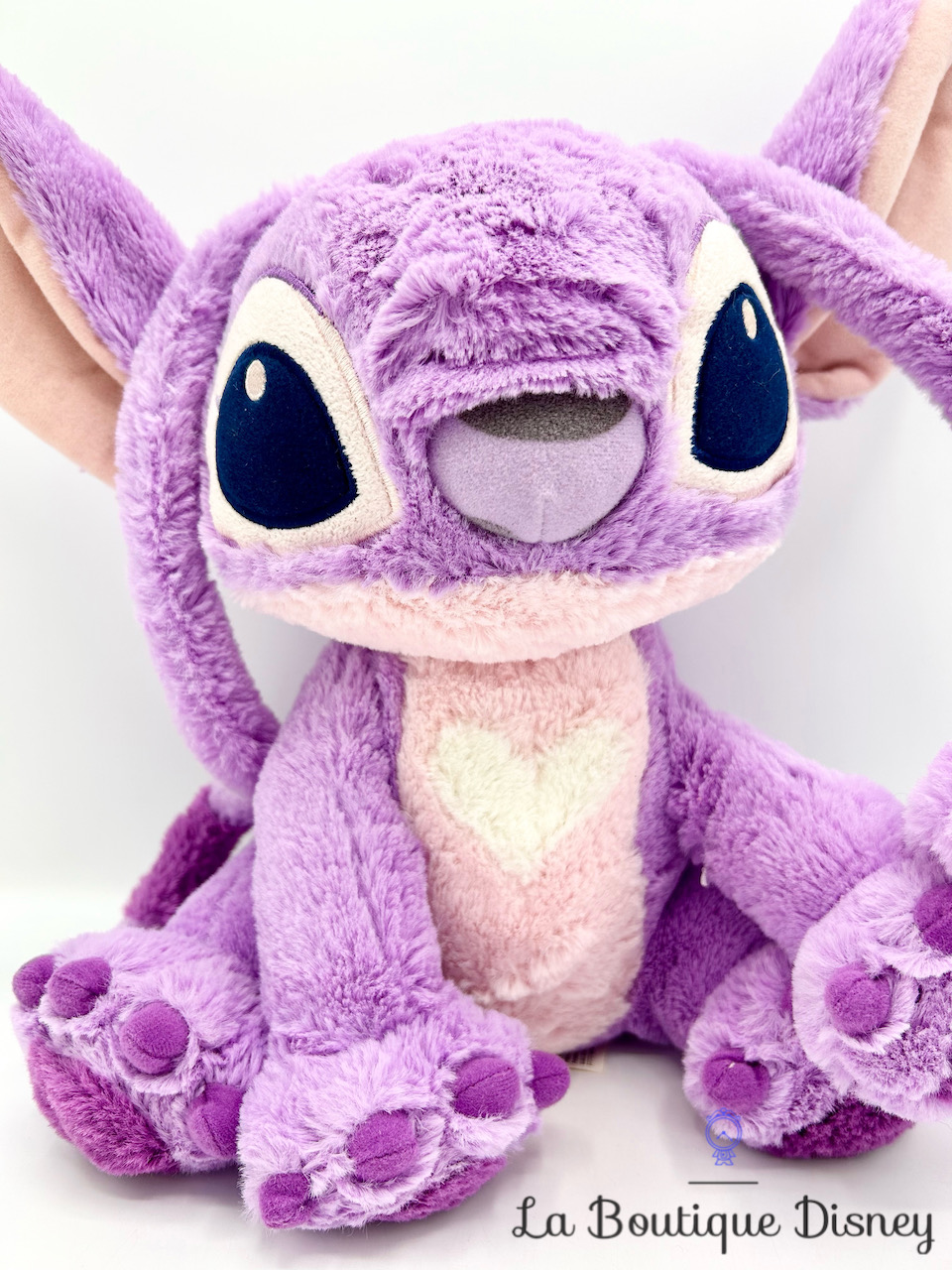 Peluche Angel Disneyland Paris Disney Lilo et Stitch rose violet 25 cm