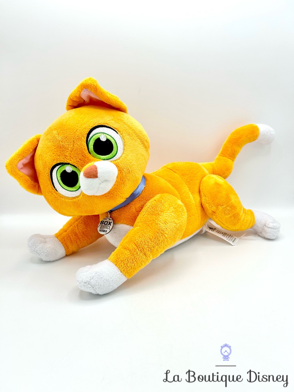 Peluche Sox chat Buzz Lightyear Disney Store 2022 articulé orange 40 cm
