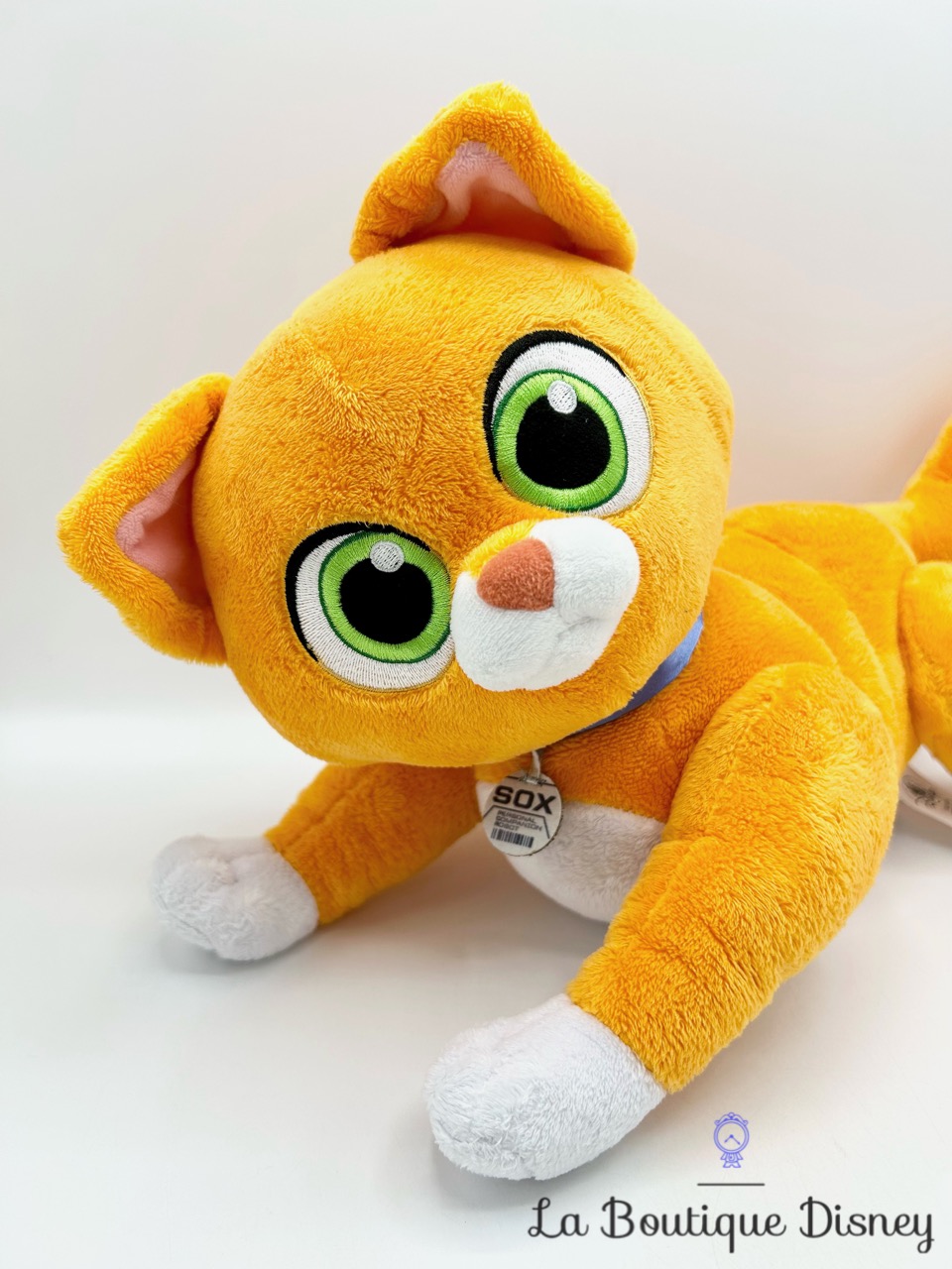 Peluche Sox chat Buzz Lightyear Disney Store 2022 articulé orange 40 cm