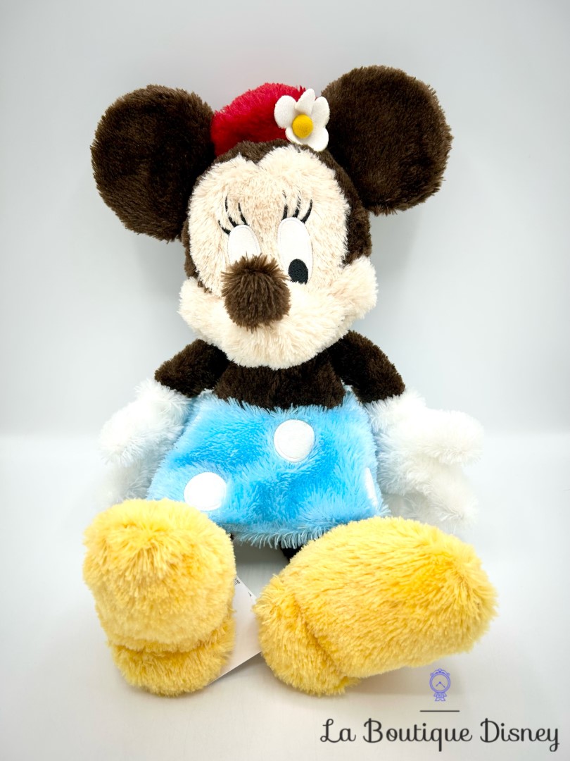 peluche-minnie-mouse-rétro-vintage-poils-longs-disney-parks-disneyland-bleu-fleur (2)