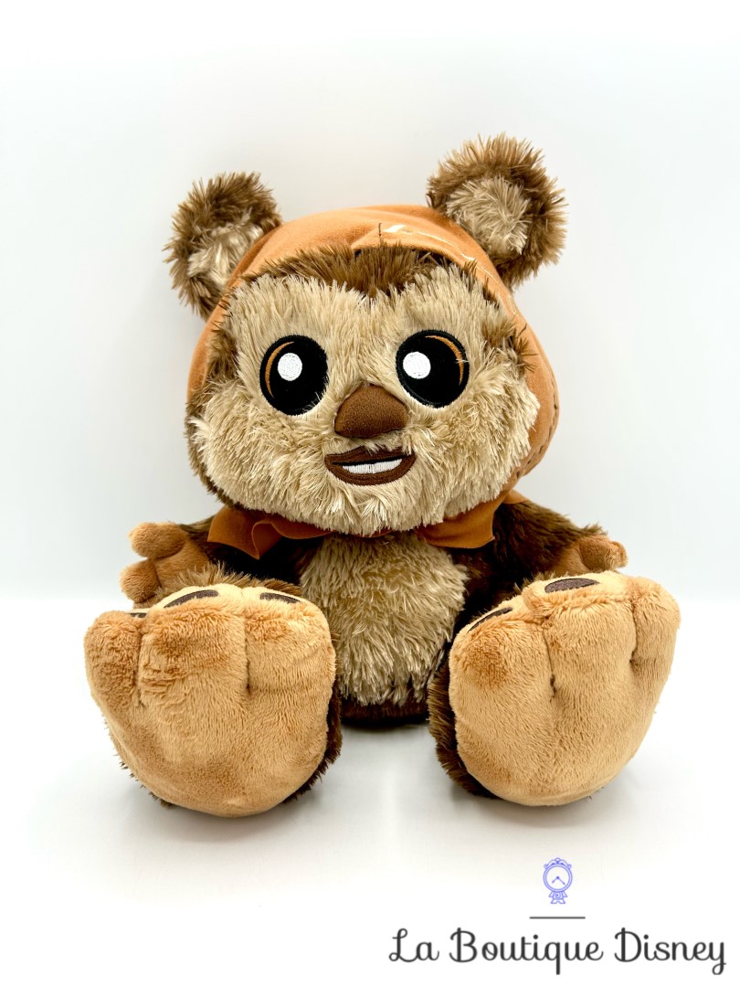 Peluche Ewok Big Feet Disney Parks 2021 Disneyland Paris Star Wars ours marron 28 cm