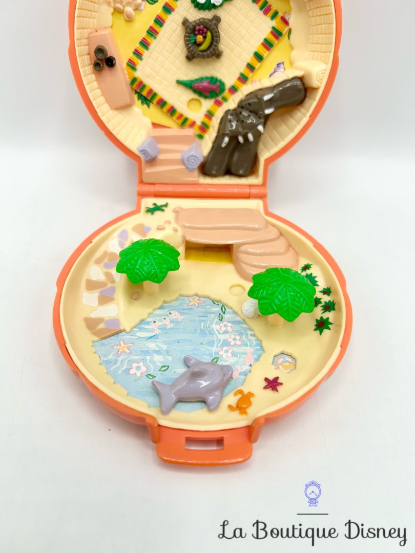 Polly Pocket Bluebird 1989 Tammys Palm Tree Island coquillage orange