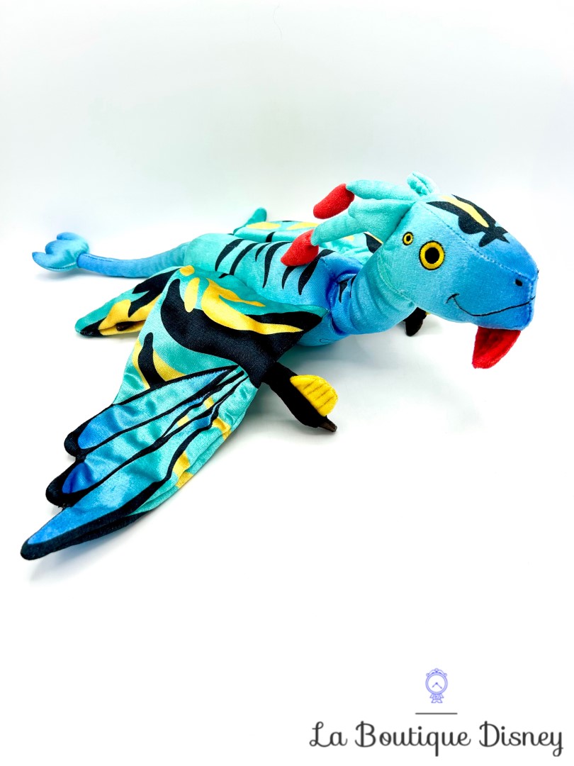 Peluche Banshee Avatar La voie de leau Disney Store 2023 oiseau dragon bleu