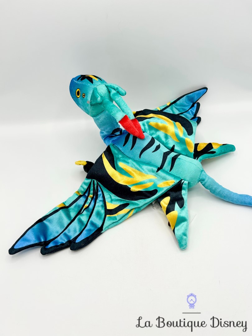 Peluche Banshee Avatar La voie de leau Disney Store 2023 oiseau dragon bleu