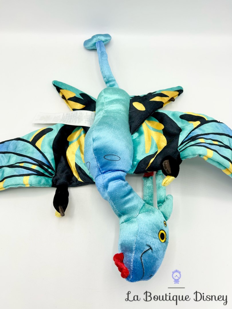 Peluche Banshee Avatar La voie de leau Disney Store 2023 oiseau dragon bleu