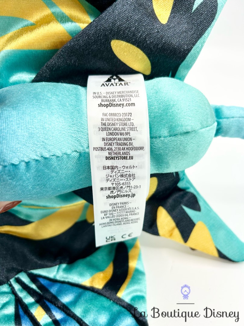 Peluche Banshee Avatar La voie de leau Disney Store 2023 oiseau dragon bleu