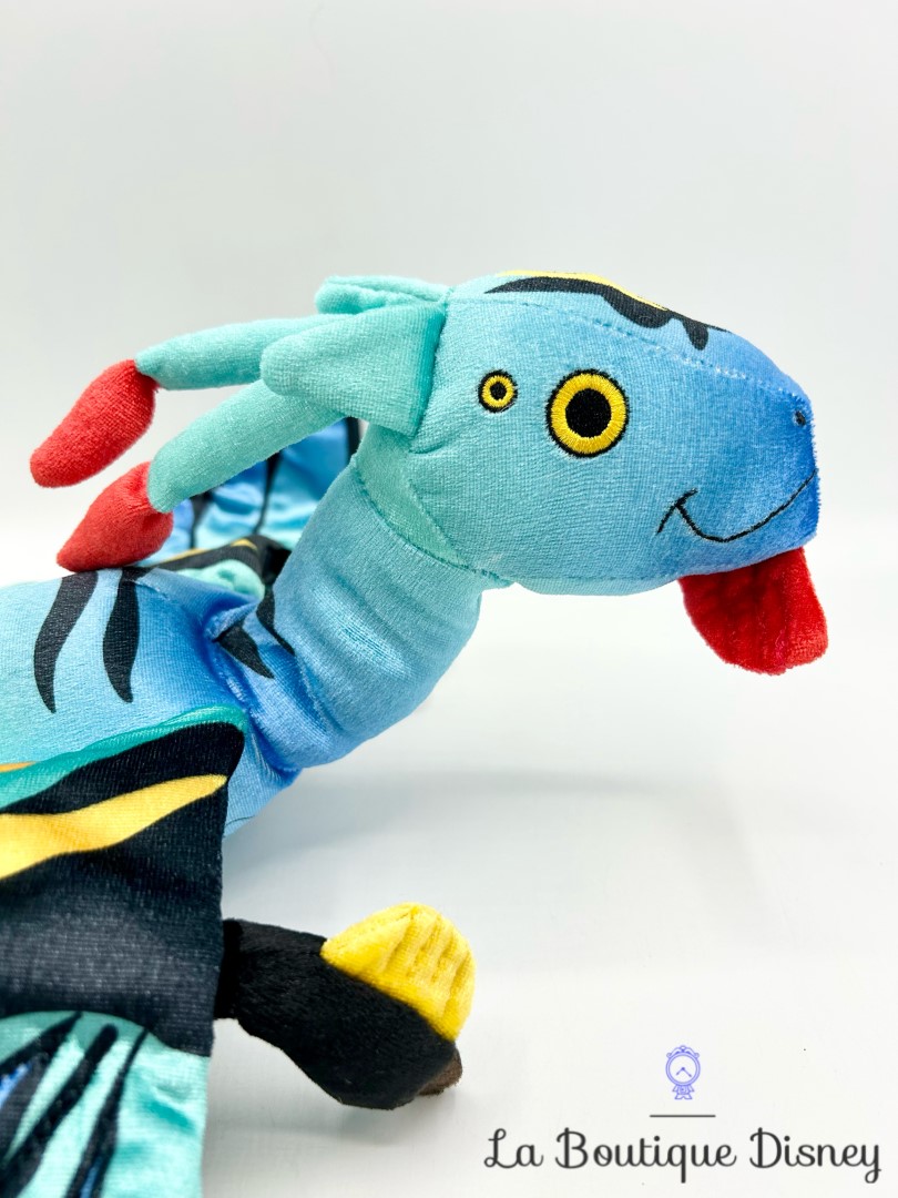 Peluche Banshee Avatar La voie de leau Disney Store 2023 oiseau dragon bleu