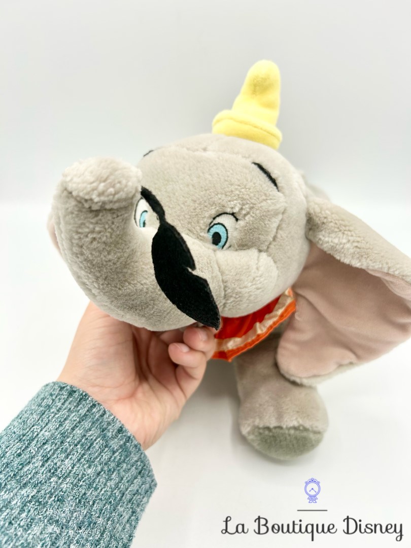 peluche-dumbo-vintage-disney-jemini-elephant-gris-couché-ventre (6)