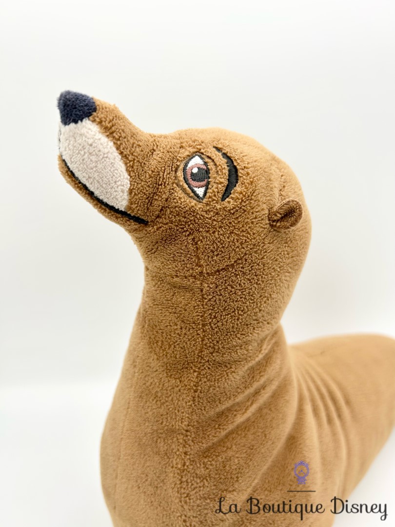 Peluche Rudder Le monde de Dory Disney Store écusson otarie marron 38 cm (5)