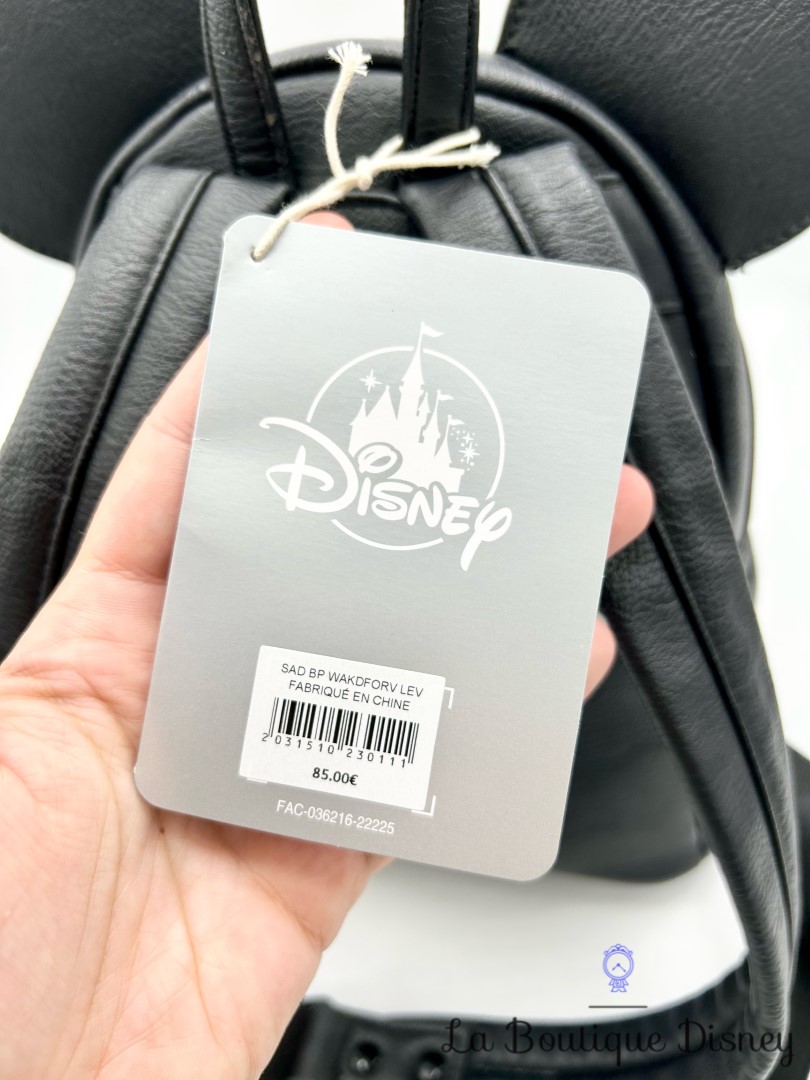 Sac à dos Loungefly Minnie Mouse Bell of the Ball Bronze Disney Parks 2019 sequins noir