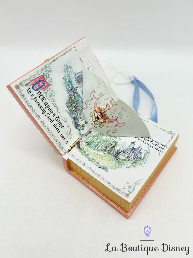 Ornement Noël Sketchbook Cinderella Storybook musical Disney Store 2023 Living Magic boule suspension