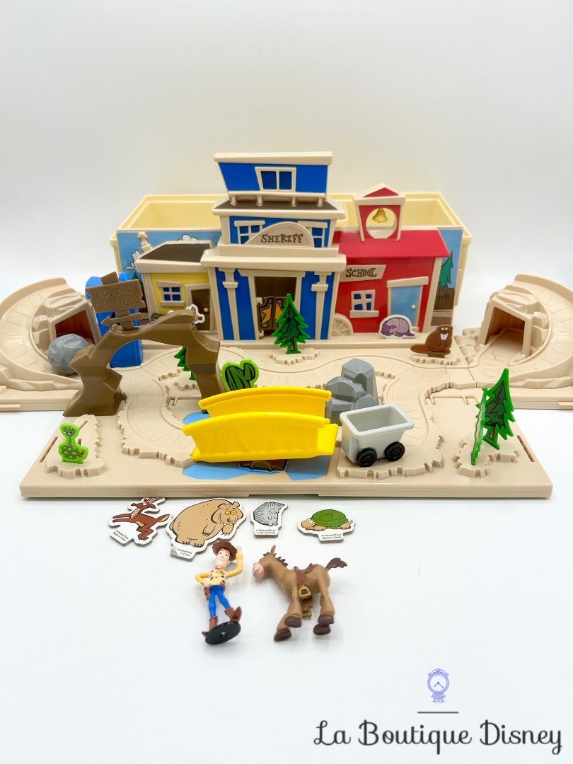 Figurines Coffre Jouets Woody Maison Sheriff Playset Disneyland 2019 Disney Western Pliable Boite