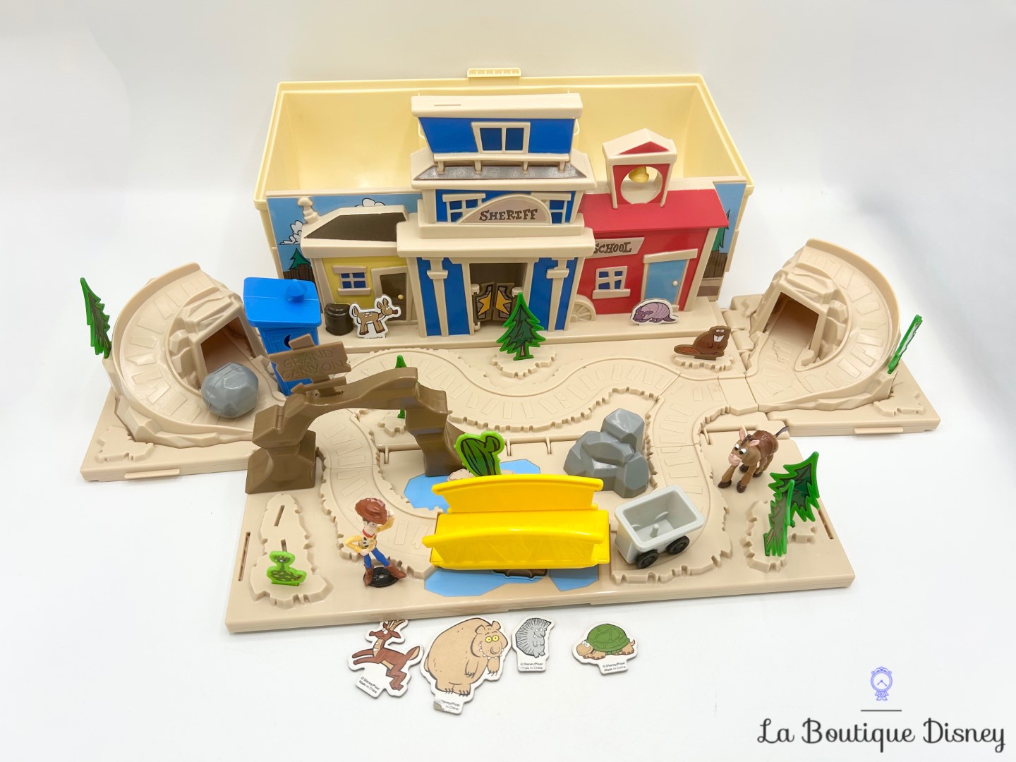 Figurines Coffre Jouets Woody Maison Sheriff Playset Disneyland 2019 Disney Western Pliable Boite