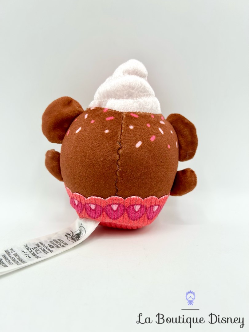 Peluche Munchlings Minnie Mouse Cupcake aux fraises des bois Disney Store 2022 Baked Treats