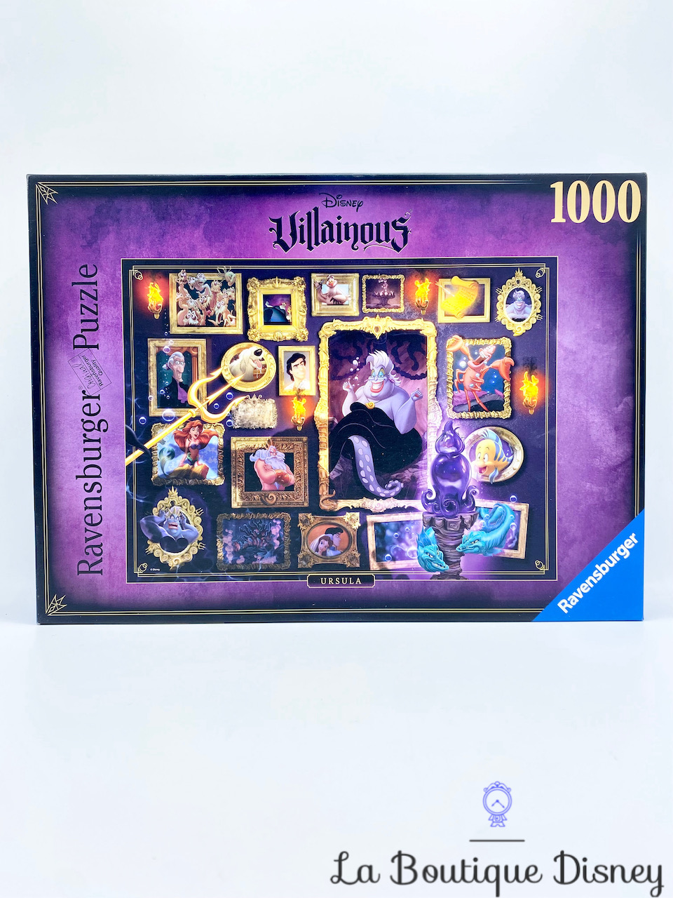 Puzzle 1000 Pièces Disney Villainous Ursula Ravensburger N°150274 La petite  sirène violet cadres tableaux