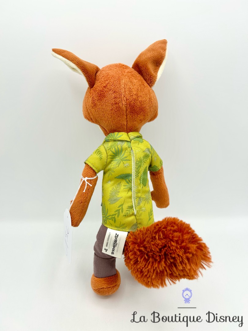 Peluche interactive Nick Wilde Zootopie Disney TOMY renard cravate