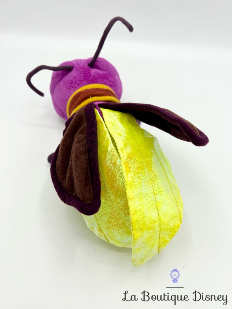 Peluche Flambeau Disney Clochette et la Pierre de Lune luciole violet lumineuse 30 cm