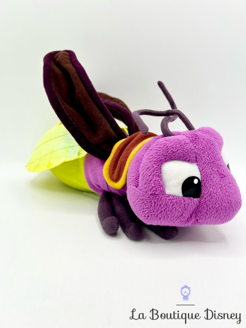 Peluche Flambeau Disney Clochette et la Pierre de Lune luciole violet lumineuse 30 cm