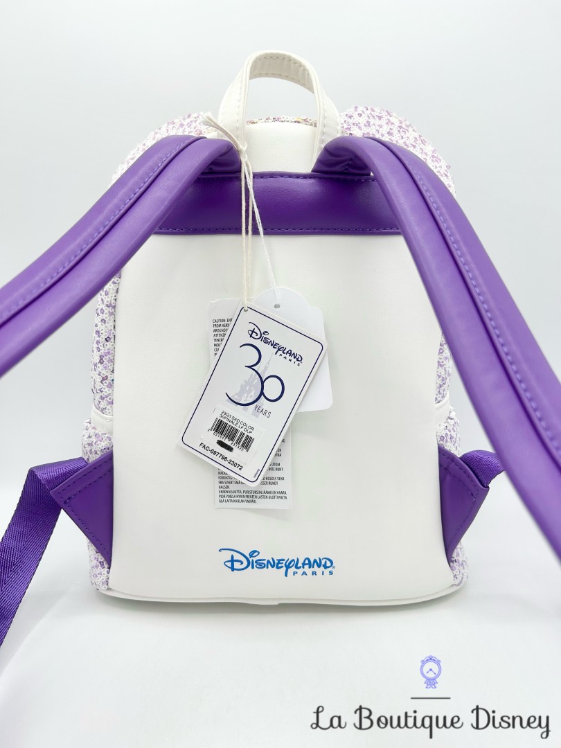 sac-a-dos-loungefly-30-ans-disneyland-paris-30ème-anniversaire-disney-sequins-blanc (1)