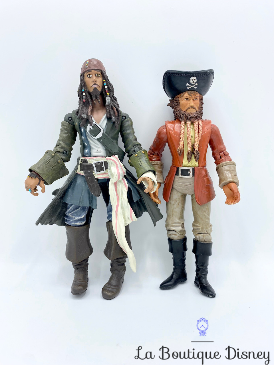 Figurines Pirates des Caraïbes Disney Jack Sparrow Davy Jones humain 20 cm