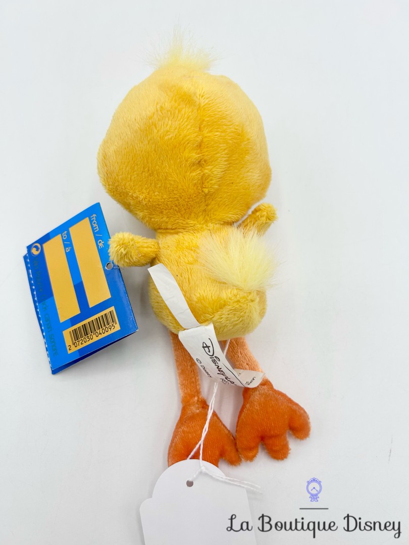 Peluche Poussin La Ferme se Rebelle Disneyland Paris Disney canari jaune 18 cm
