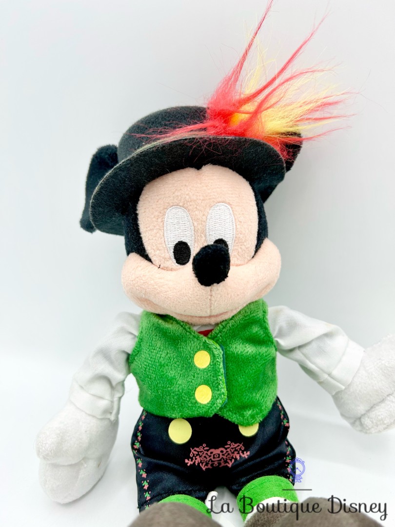 Peluche Mickey Mouse Epcot Oktoberfest Germany Allemagne Disney Parks 2012 drapeau 28 cm