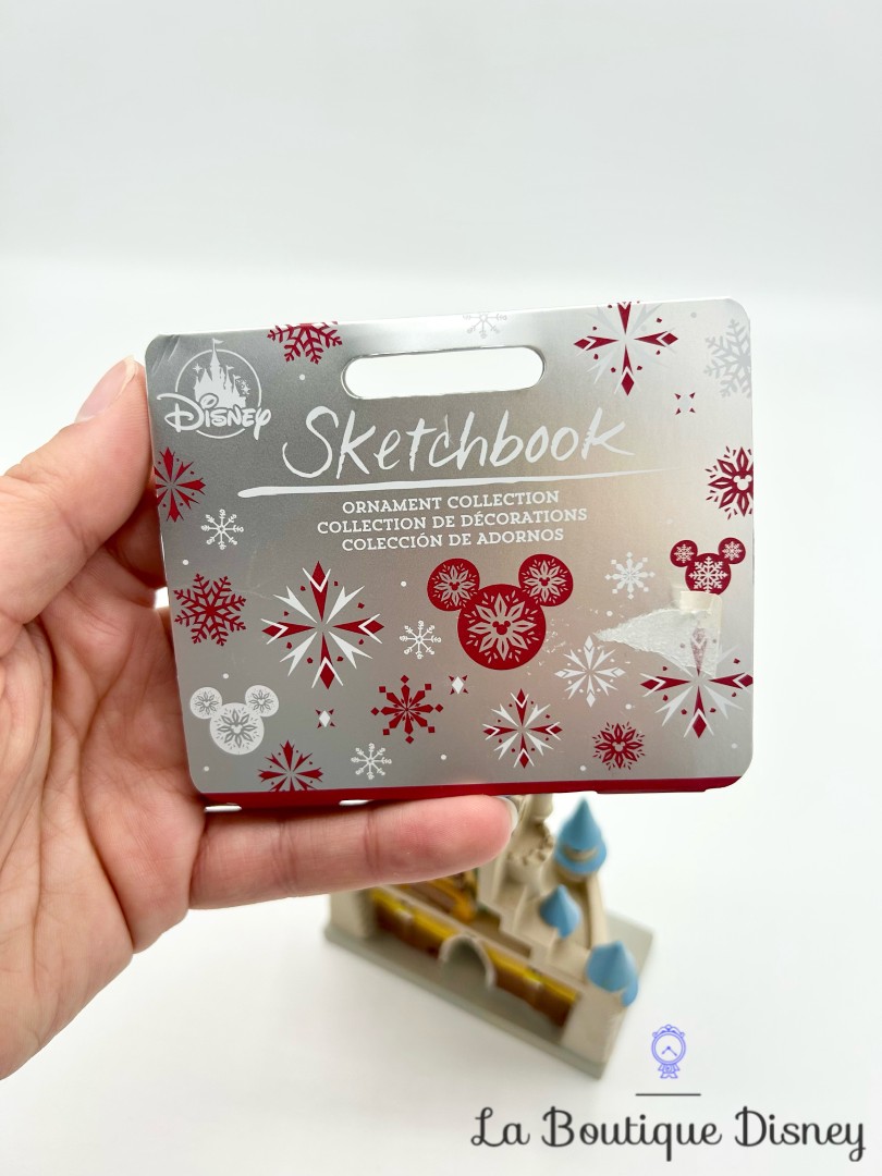 Ornement Noël Sketchbook Magic Kingdom Castle Walt Disney World USA Disney Store 2021 château boule suspension
