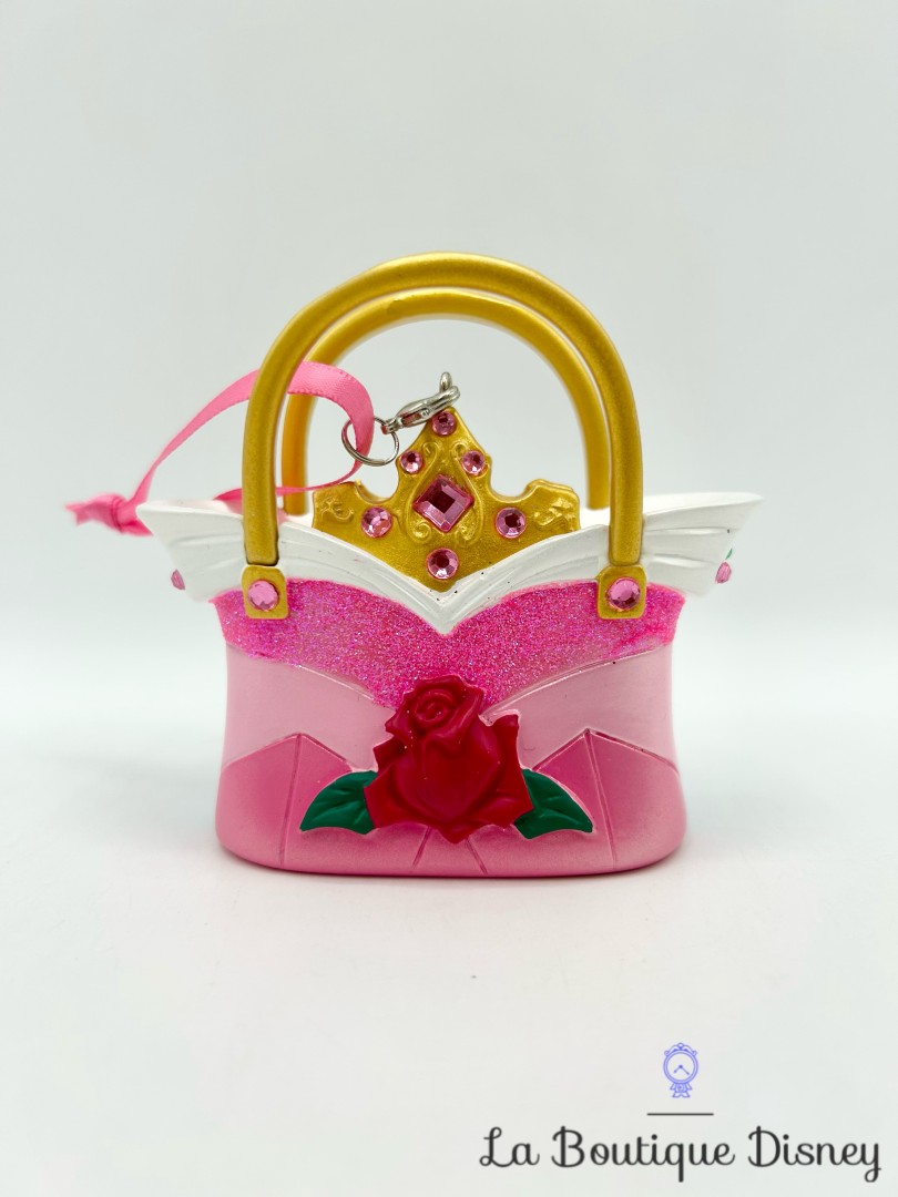 Ornement Noël Mini Sac à main Aurore Disney Parks 2017 La Belle au Bois Dormant Handbag boule suspension