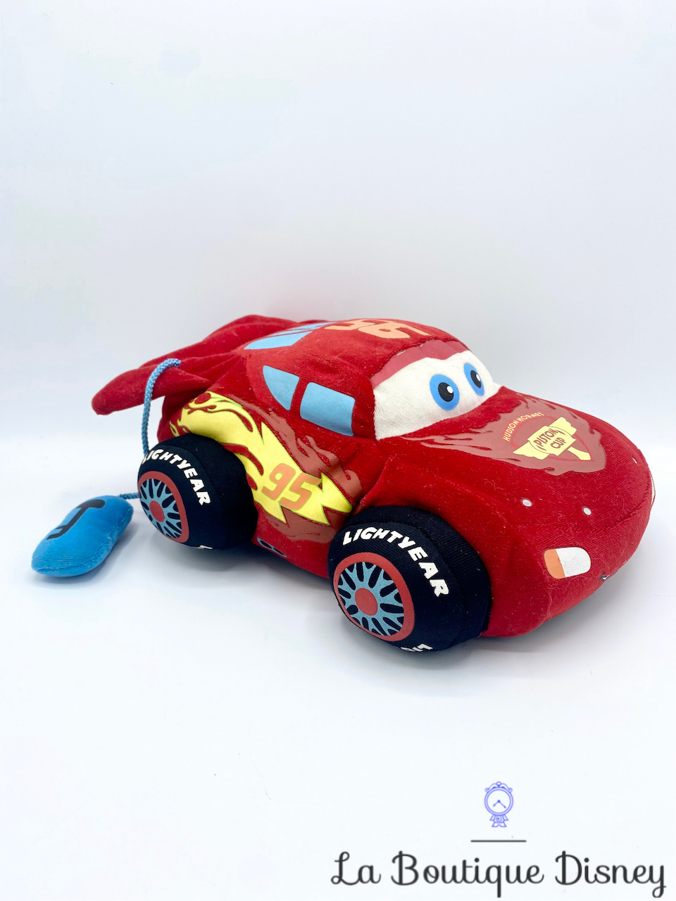 Peluche interactive Flash MacQueen Cars 2 Disney Nicotoy voiture rouge  animée 26 cm