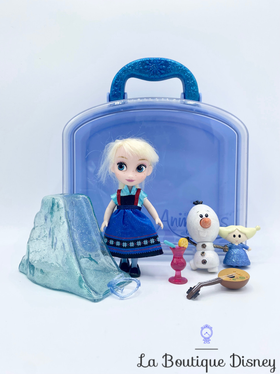 Ensemble de jeu Coffret Mini Poupée Elsa La reine des neiges Animators Collection Disney Store valise