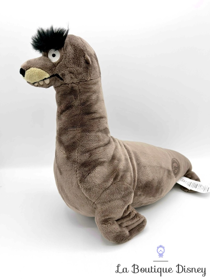 peluche-gérard-otarie-le-monde-de-dory-disney-store-écusson-marron-némo (12)