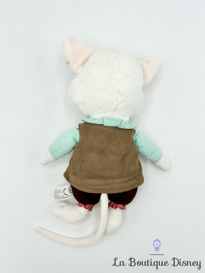 Peluche Loir Dormouse Mallymkun Disneyland Paris 2016 Disney  Alice de lAutre Côté du Miroir souris blanc 25 cm
