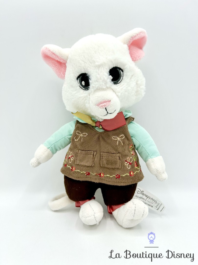 Peluche Loir Dormouse Mallymkun Disneyland Paris 2016 Disney  Alice de lAutre Côté du Miroir souris blanc 25 cm