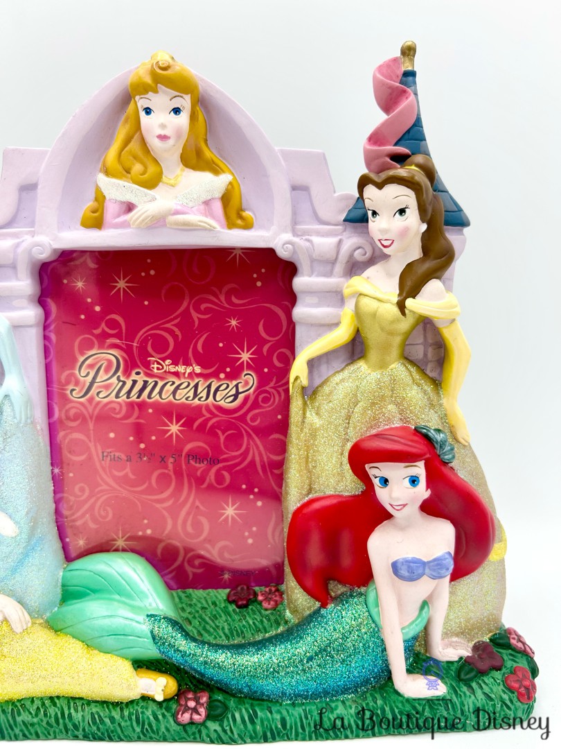cadre-photo-princesses-disneyland-disney-résine-paillettes (6)