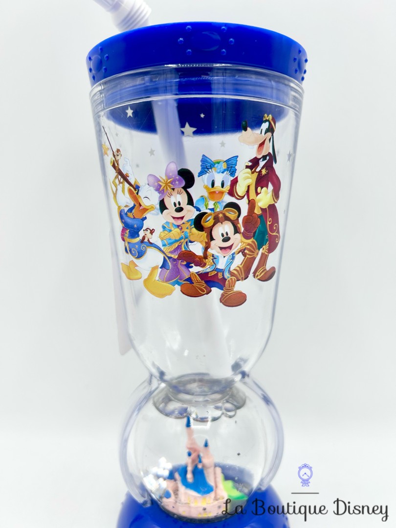 gobelet-paille-mickey-et-ses-amis-25-ème-anniversaire-disneyland-25-ans-disney-verre-plastique-chateau (4)