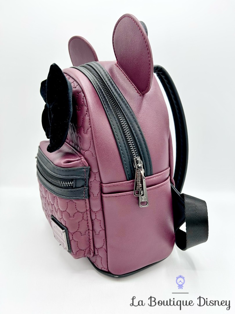 sac-a-dos-loungefly-minnie-matelassé-bordeau-marron-disney (5)