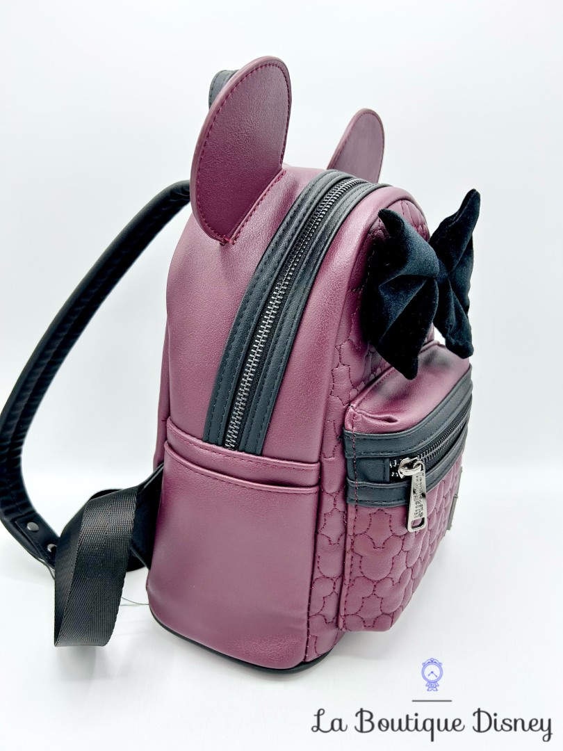 sac-a-dos-loungefly-minnie-matelassé-bordeau-marron-disney (6)