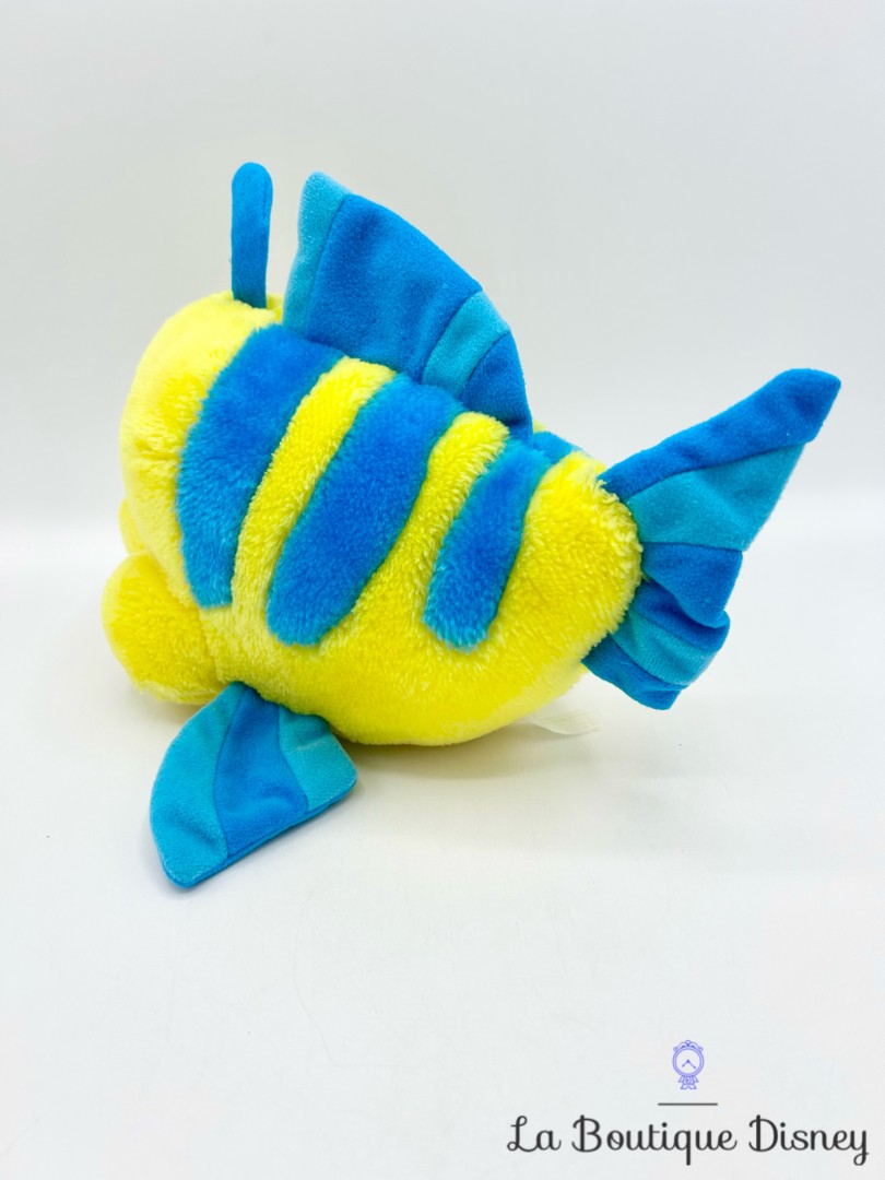 peluche-polochon-la-petite-sirene-disney-mattel-1993-poisson-jaune-vintage (4)