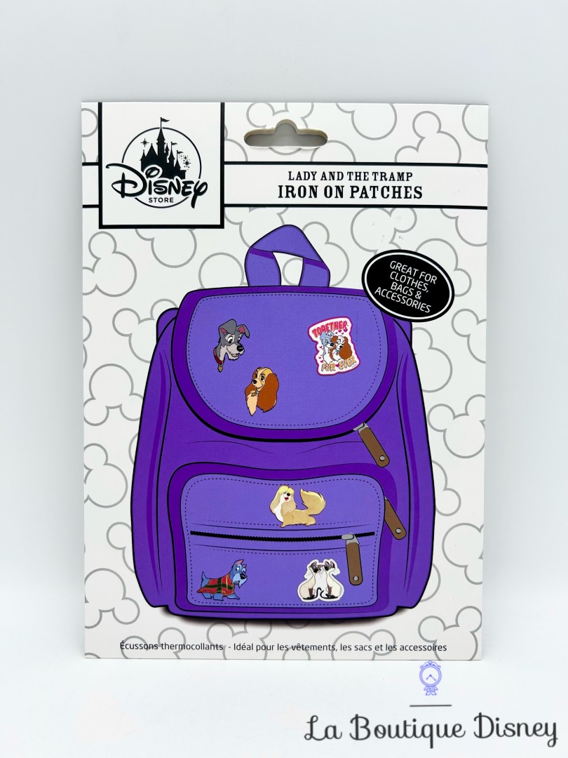 patchs-écussons-thermocollants-la-belle-et-le-clochard-disney-store-sac-accessoires (2)