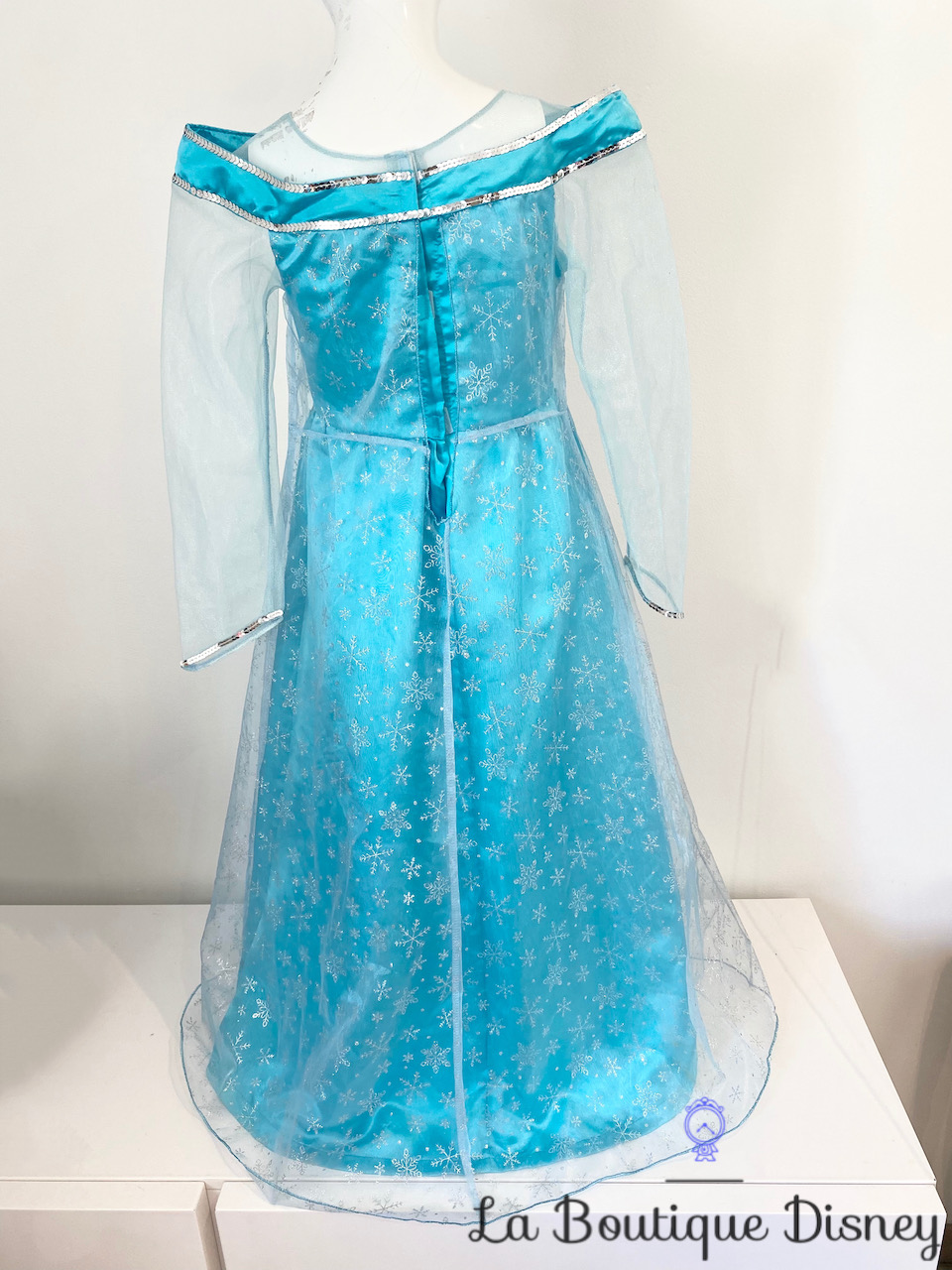 Expédié de Paris - Robe Bleue Elsa Reine Des Neiges Princesse