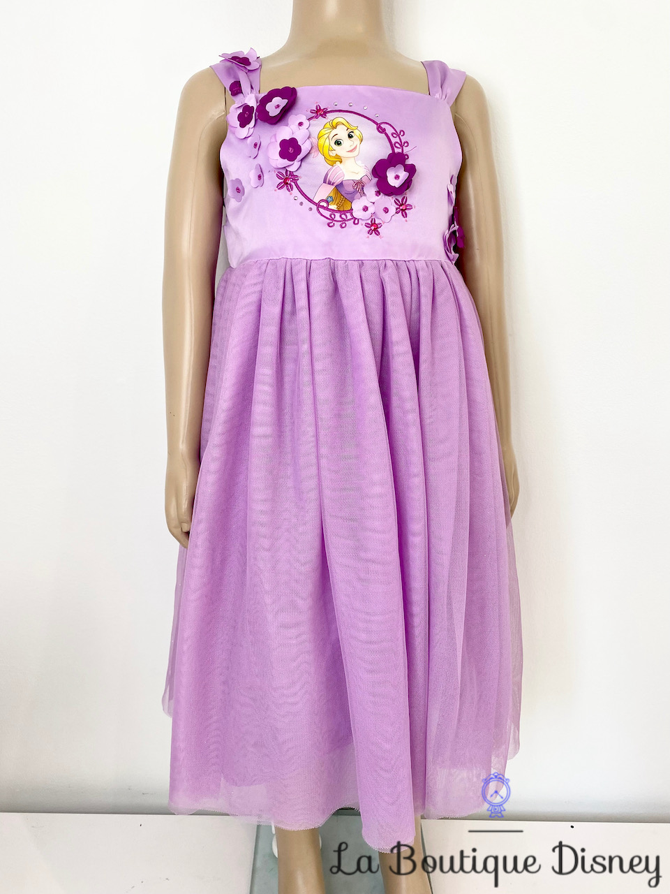 Déguisement Raiponce Disney Store taille 5-6 ans robe princesse violet  tulle fleurs - Déguisements/Taille 4 à 6 ans - La Boutique Disney